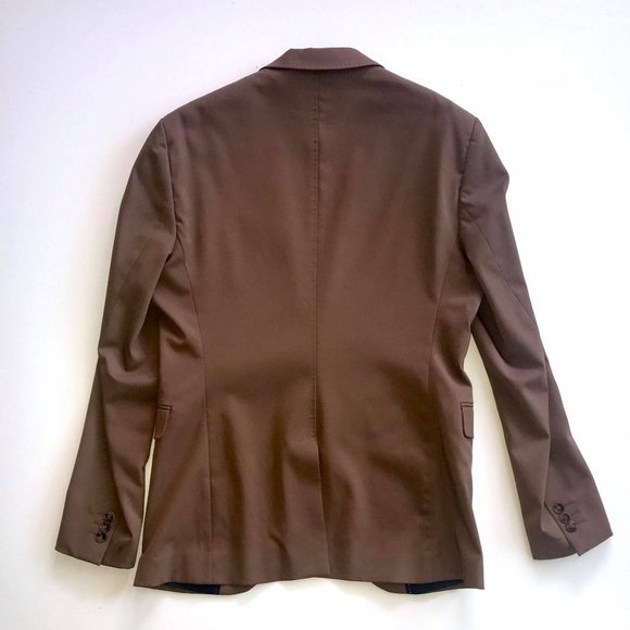 ZARA Man Camel Brown 2 Piece Suit Set